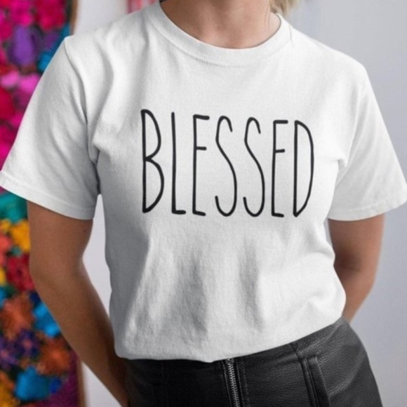 Rae Dunn shirt NEW Blessed 100% cotton xxl - Picture 1 of 5